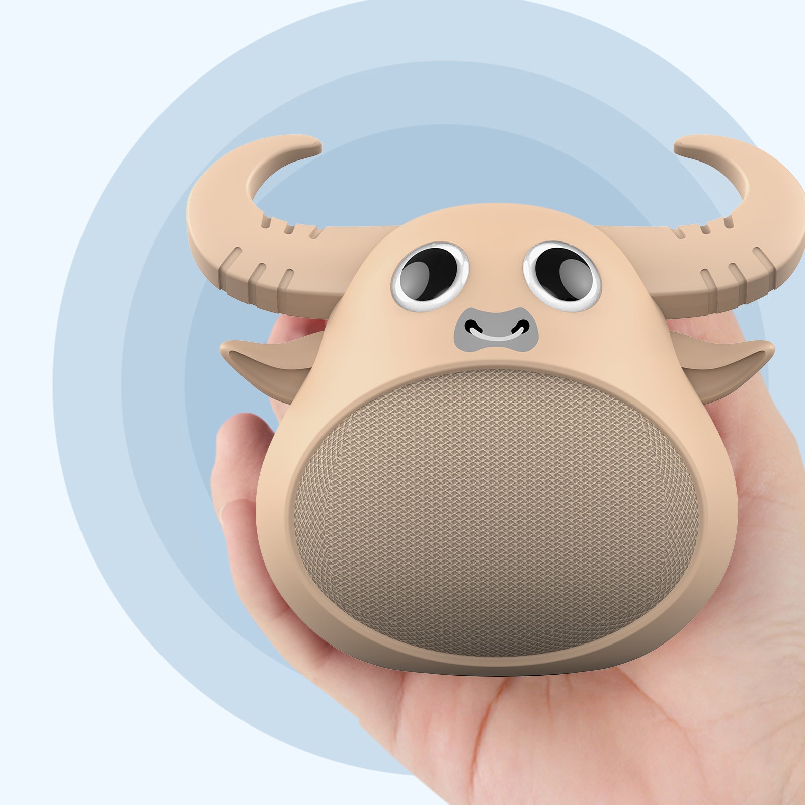 Fitsmart Bluetooth Animal Face Speaker Portable Wireless Stereo Sound - Khaki V160-10003447