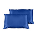 Casa Decor Luxury Satin Pillowcase Twin Pack Size With Gift Box Luxury - Navy Blue V160-10003450