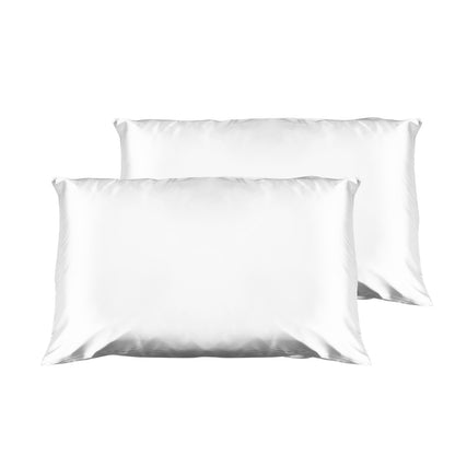 Casa Decor Luxury Satin Pillowcase Twin Pack Size With Gift Box Luxury - White V160-10003452