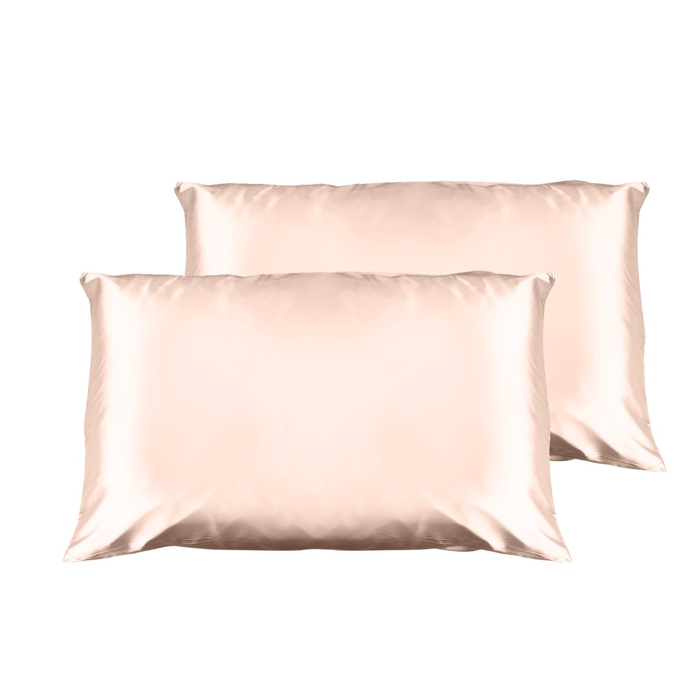 Casa Decor Luxury Satin Pillowcase Twin Pack Size With Gift Box Luxury - Champagne Pink V160-10003453