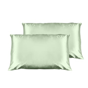 Casa Decor Luxury Satin Pillowcase Twin Pack Size With Gift Box Luxury - Sage Green V160-10003454