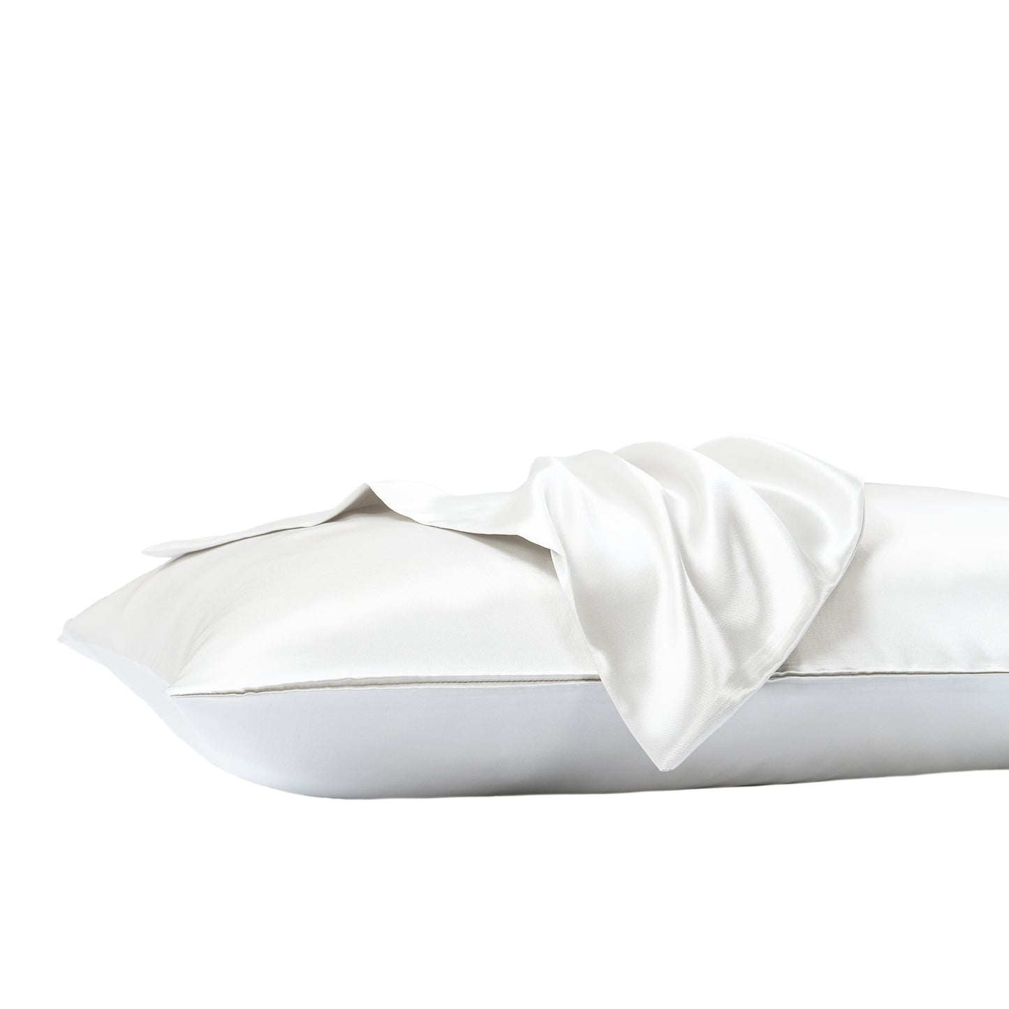 Royal Comfort Satin Sheet Set 3 Piece Fitted Sheet Pillowcase Soft - King - White V160-10003466