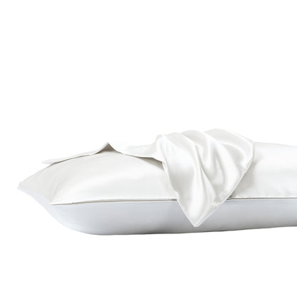 Royal Comfort Satin Sheet Set 3 Piece Fitted Sheet Pillowcase Soft - King - White V160-10003466
