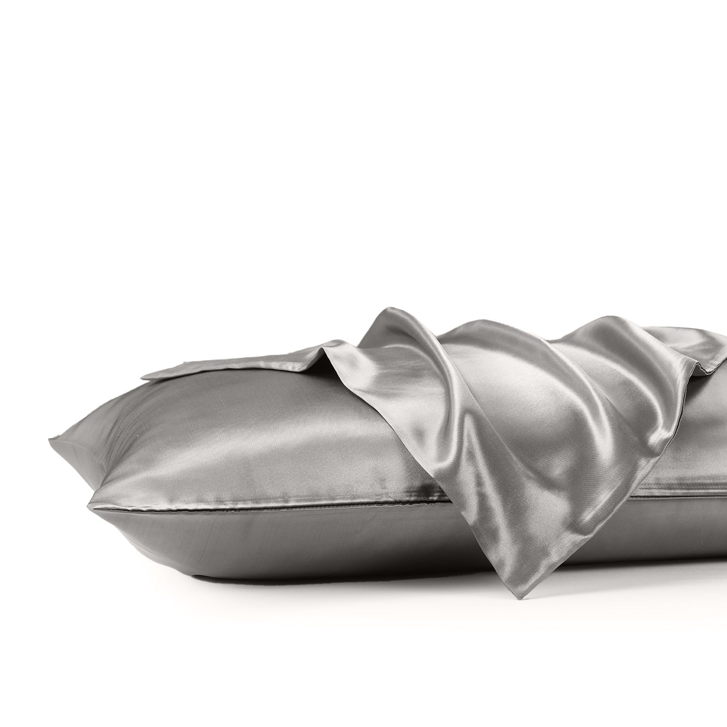 Royal Comfort Satin Sheet Set 3 Piece Fitted Sheet Pillowcase Soft - King - Charcoal V160-10003470
