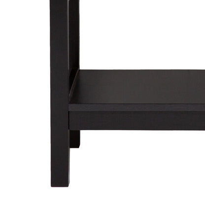 Casa Decor Tulum Rattan Bedside Table Drawers Table Nightstand Cabinet Black V160-10003614