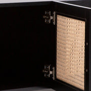 Casa Decor Tulum Rattan Entertainment Unit TV Stand Cabinet Storage Black V160-10003617