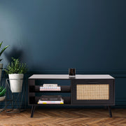 Casa Decor Tulum Rattan Coffee Table Storage Drawer Furniture Wooden Black V160-10003618