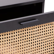 Casa Decor Tulum Rattan Coffee Table Storage Drawer Furniture Wooden Black V160-10003618