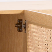 Casa Decor Santiago Rattan Entertainment Unit TV Stand Cabinet Storage Oak V160-10003622