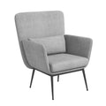 Casa Decor Cora Accent Chair Occasional Fabric Luxury Upholstered Light Grey V160-10003624