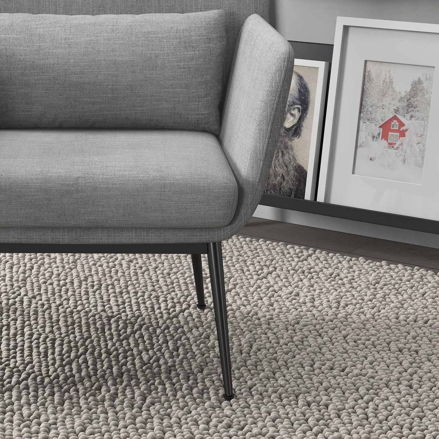 Casa Decor Cora Accent Chair Occasional Fabric Luxury Upholstered Light Grey V160-10003624