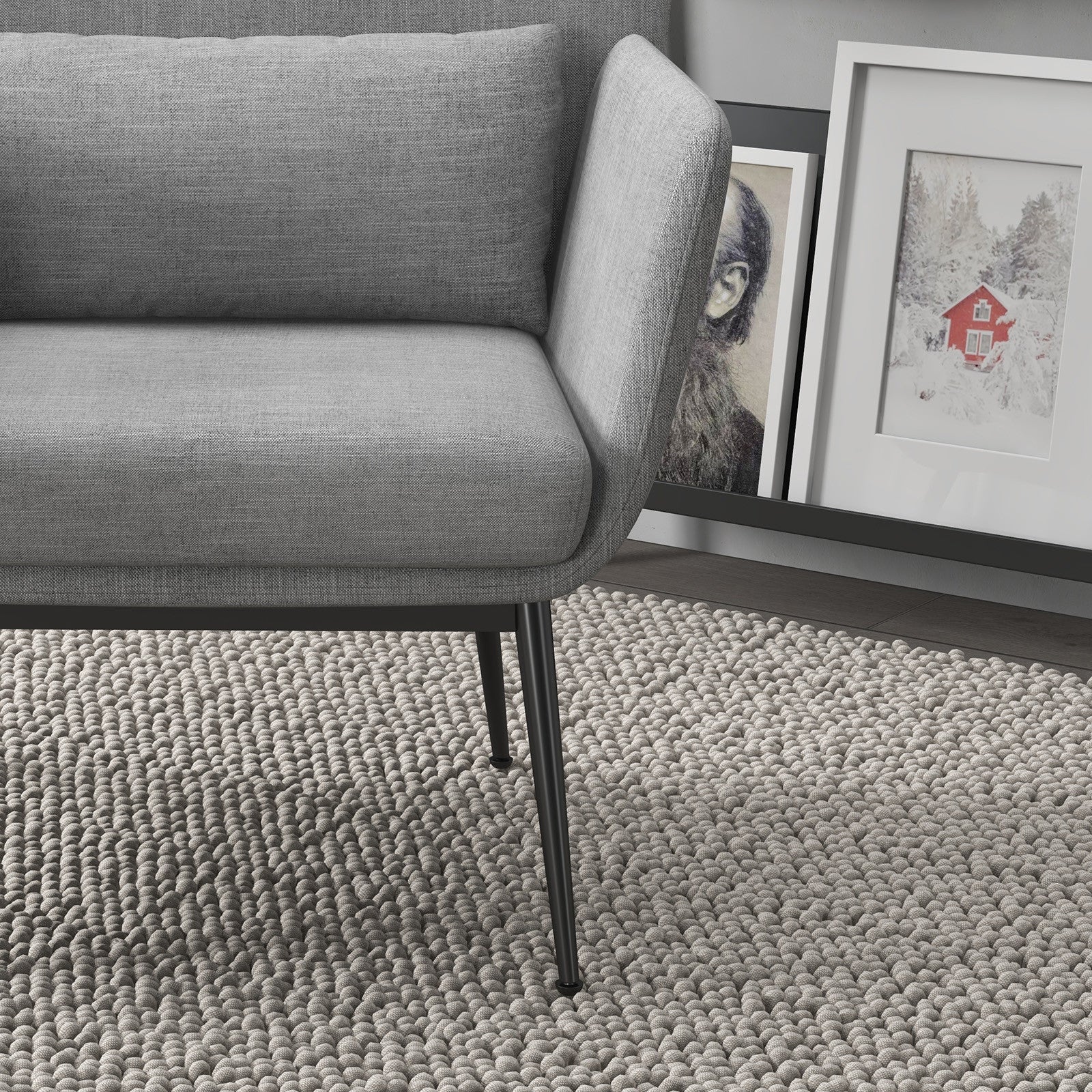 Casa Decor Cora Accent Chair Occasional Fabric Luxury Upholstered Light Grey V160-10003624