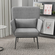 Casa Decor Cora Accent Chair Occasional Fabric Luxury Upholstered Light Grey V160-10003624