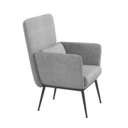 Casa Decor Cora Accent Chair Occasional Fabric Luxury Upholstered Light Grey V160-10003624