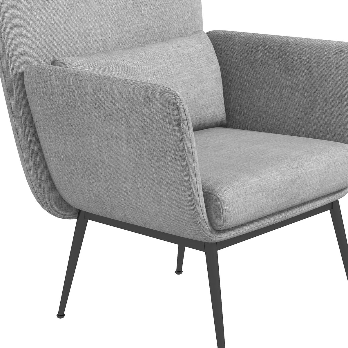 Casa Decor Cora Accent Chair Occasional Fabric Luxury Upholstered Light Grey V160-10003624