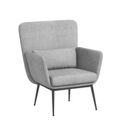 Casa Decor Cora Accent Chair Occasional Fabric Luxury Upholstered Light Grey V160-10003624