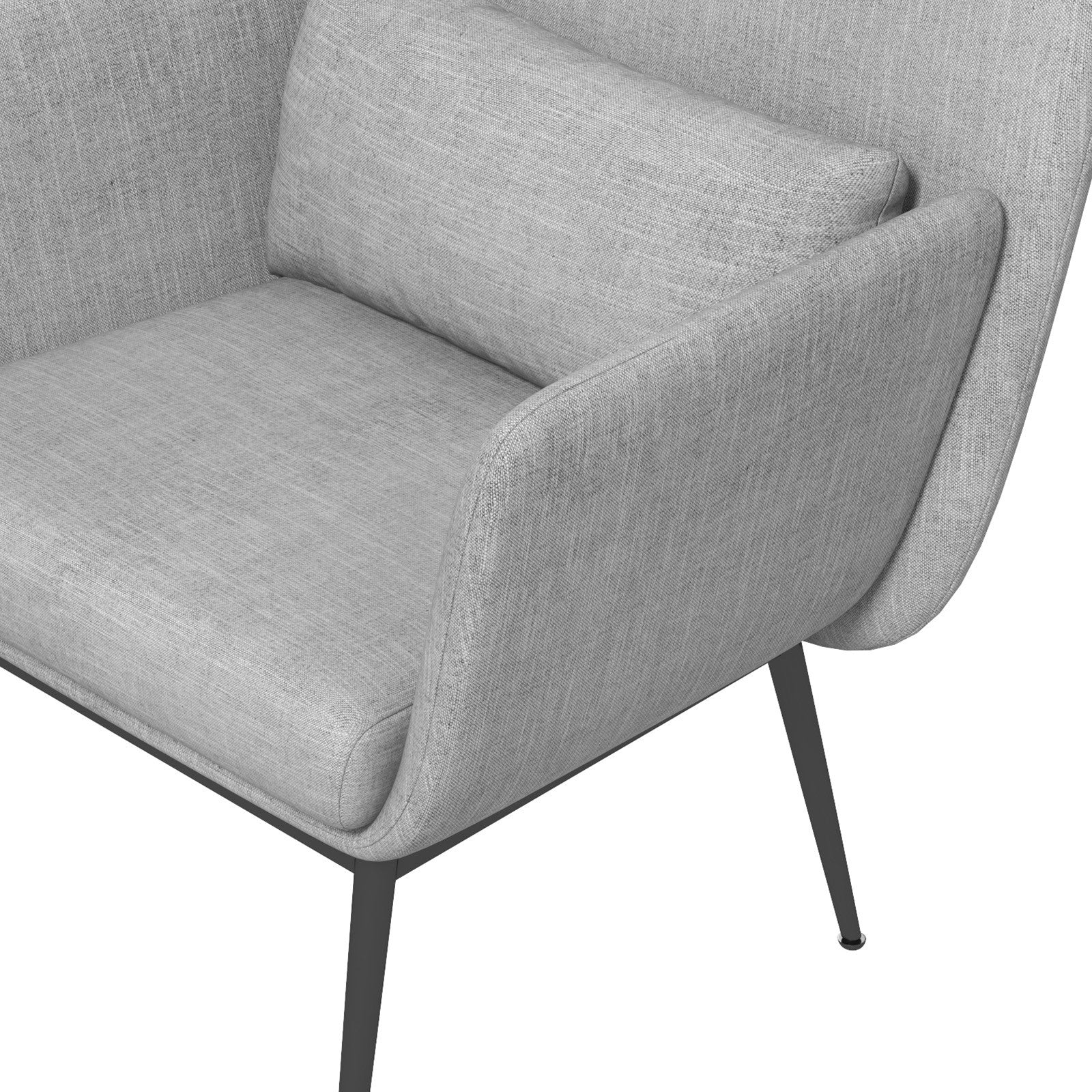 Casa Decor Cora Accent Chair Occasional Fabric Luxury Upholstered Light Grey V160-10003624