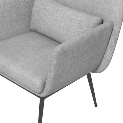 Casa Decor Cora Accent Chair Occasional Fabric Luxury Upholstered Light Grey V160-10003624