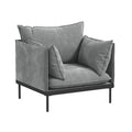 Casa Decor Camilla Luxury Upholstered 1 Seater Sofa Armchair Light Grey V160-10003625