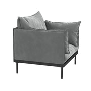 Casa Decor Camilla Luxury Upholstered 1 Seater Sofa Armchair Light Grey V160-10003625