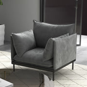 Casa Decor Camilla Luxury Upholstered 1 Seater Sofa Armchair Light Grey V160-10003625