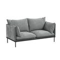 Casa Decor Camilla Luxury Upholstered Fabric 2 Seater Sofa Light Grey V160-10003626