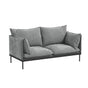 Casa Decor Camilla Luxury Upholstered Fabric 2 Seater Sofa Light Grey V160-10003626