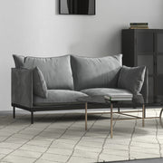 Casa Decor Camilla Luxury Upholstered Fabric 2 Seater Sofa Light Grey V160-10003626