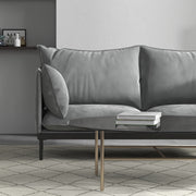 Casa Decor Camilla Luxury Upholstered Fabric 2 Seater Sofa Light Grey V160-10003626