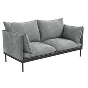 Casa Decor Camilla Luxury Upholstered Fabric 2 Seater Sofa Light Grey V160-10003626