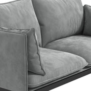 Casa Decor Camilla Luxury Upholstered Fabric 2 Seater Sofa Light Grey V160-10003626