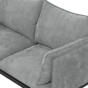 Casa Decor Camilla Luxury Upholstered Fabric 2 Seater Sofa Light Grey V160-10003626