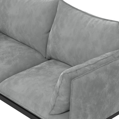 Casa Decor Camilla Luxury Upholstered Fabric 2 Seater Sofa Light Grey V160-10003626