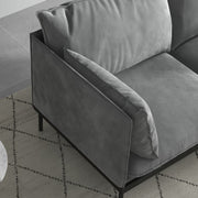 Casa Decor Camilla Luxury Upholstered Fabric 2 Seater Sofa Light Grey V160-10003626