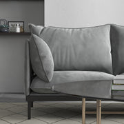 Casa Decor Camilla Luxury Upholstered Fabric 2 Seater Sofa Light Grey V160-10003626