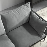 Casa Decor Camilla Luxury Upholstered Fabric 2 Seater Sofa Light Grey V160-10003626