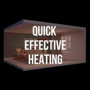 Pursonic Electric Ceramic Tower Heater Portable Oscillating Remote Control - White V160-10003703