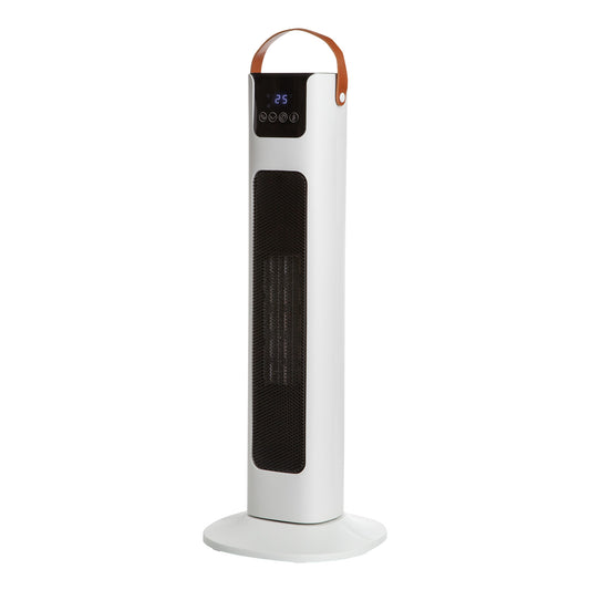 Pursonic Electric Ceramic Tower Heater Portable Oscillating Remote Control - White V160-10003703
