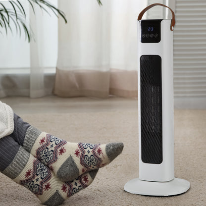 Pursonic Electric Ceramic Tower Heater Portable Oscillating Remote Control - White V160-10003703