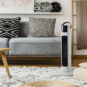 Pursonic Electric Ceramic Tower Heater Portable Oscillating Remote Control - White V160-10003703