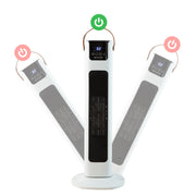 Pursonic Electric Ceramic Tower Heater Portable Oscillating Remote Control - White V160-10003703