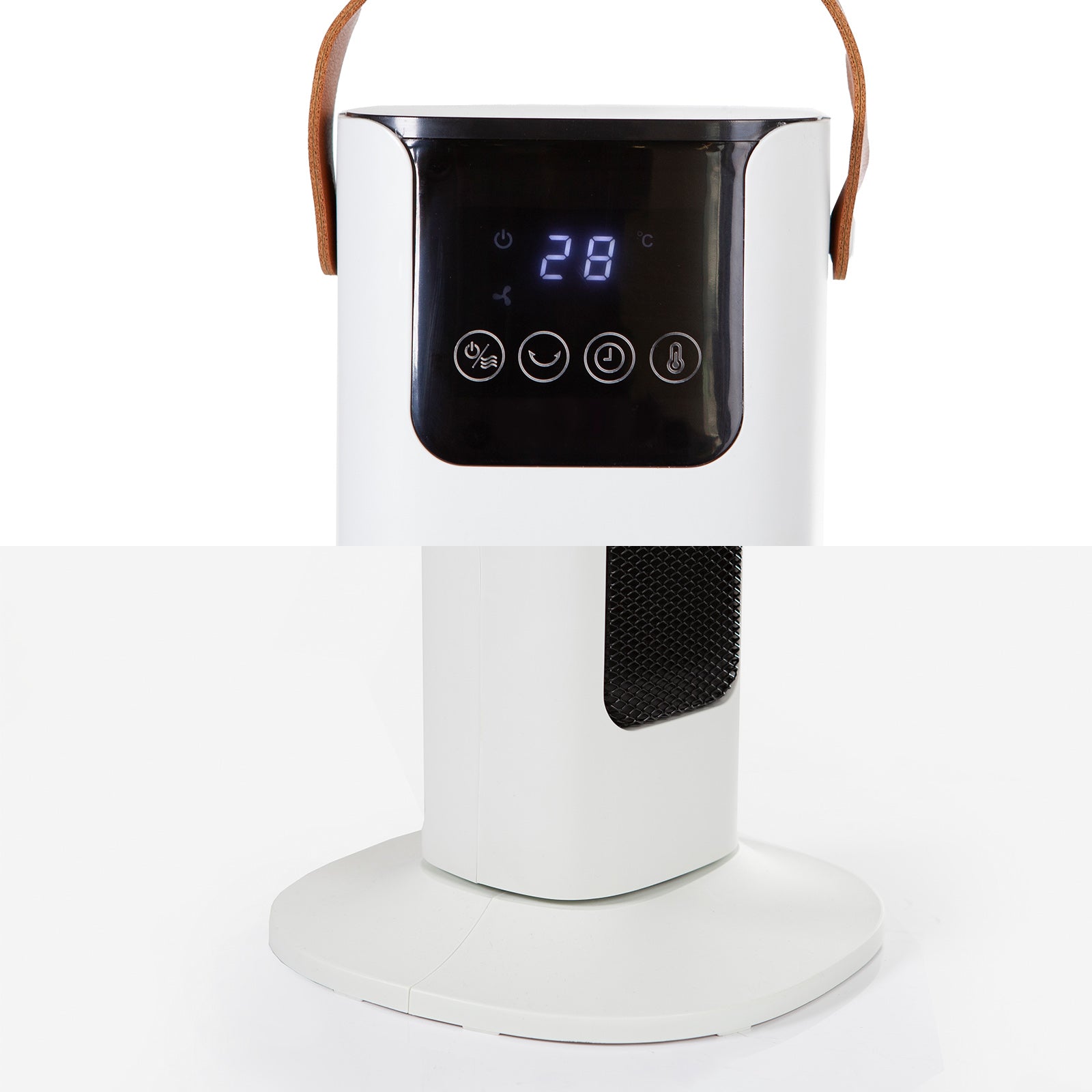 Pursonic Electric Ceramic Tower Heater Portable Oscillating Remote Control - White V160-10003703