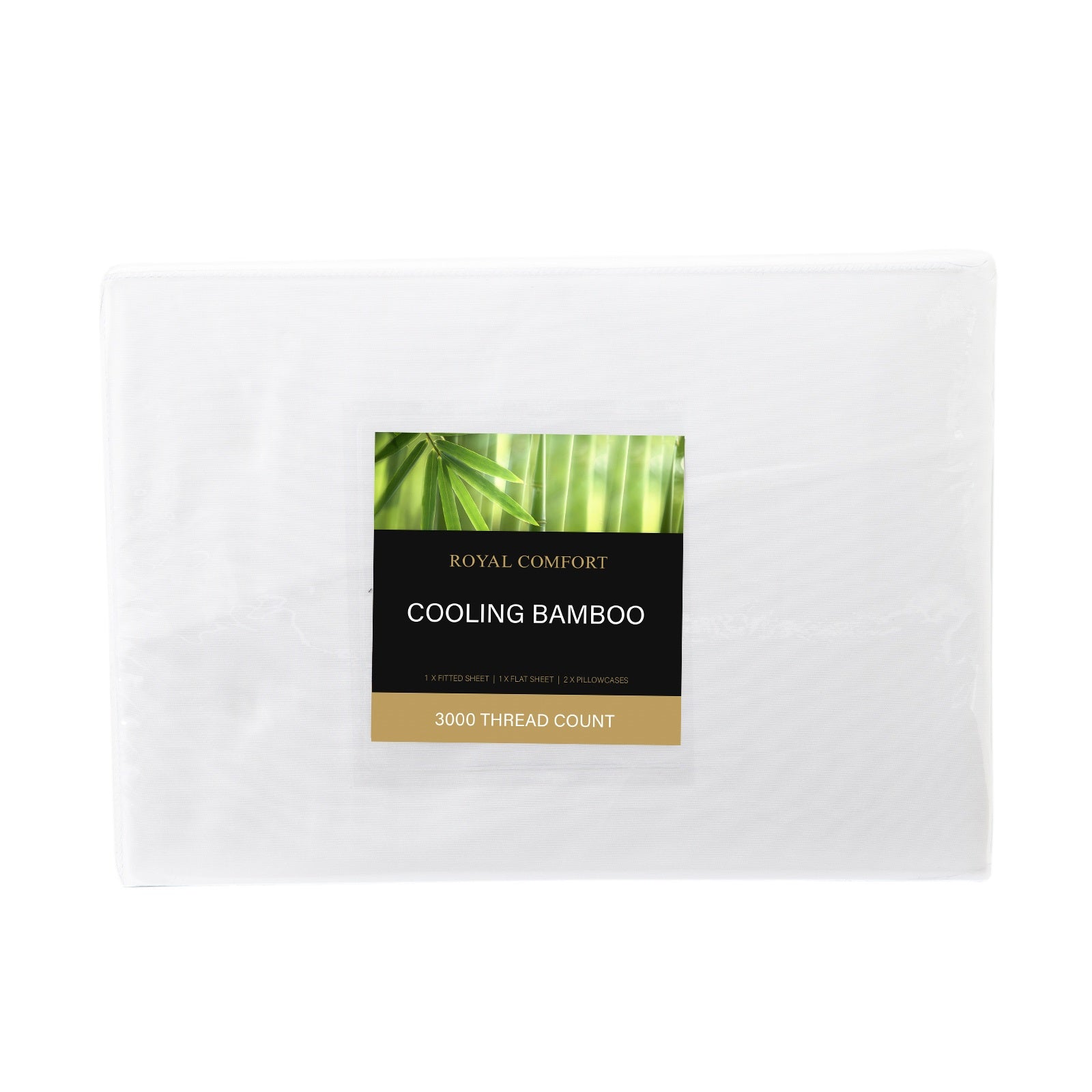 Royal Comfort 3000 Thread Count Bamboo Cooling Sheet Set - King - White V160-10003772