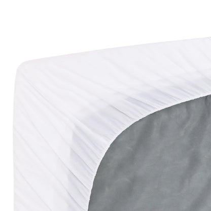 Royal Comfort 1000GSM Luxury Bamboo Covered Mattress Topper Ball Fibre Gusset - Queen - White V160-10003780