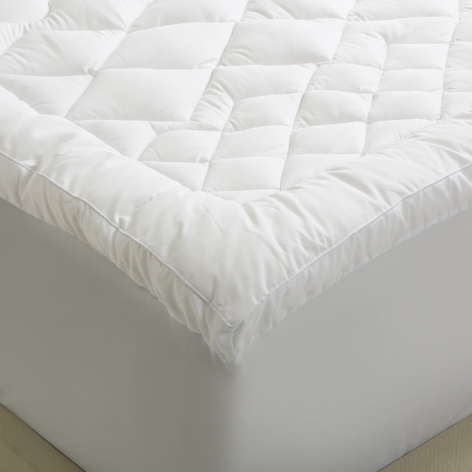 Royal Comfort 1200GSM Deluxe 7-Zone Mattress Topper Luxury Gusset Breathable - Double - White V160-10003783