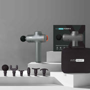 FitSmart LED Touch Screen POWER-X Vibration Therapy Device Massage Gun Grey V160-10003788