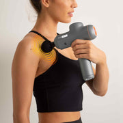 FitSmart LED Touch Screen POWER-X Vibration Therapy Device Massage Gun Grey V160-10003788