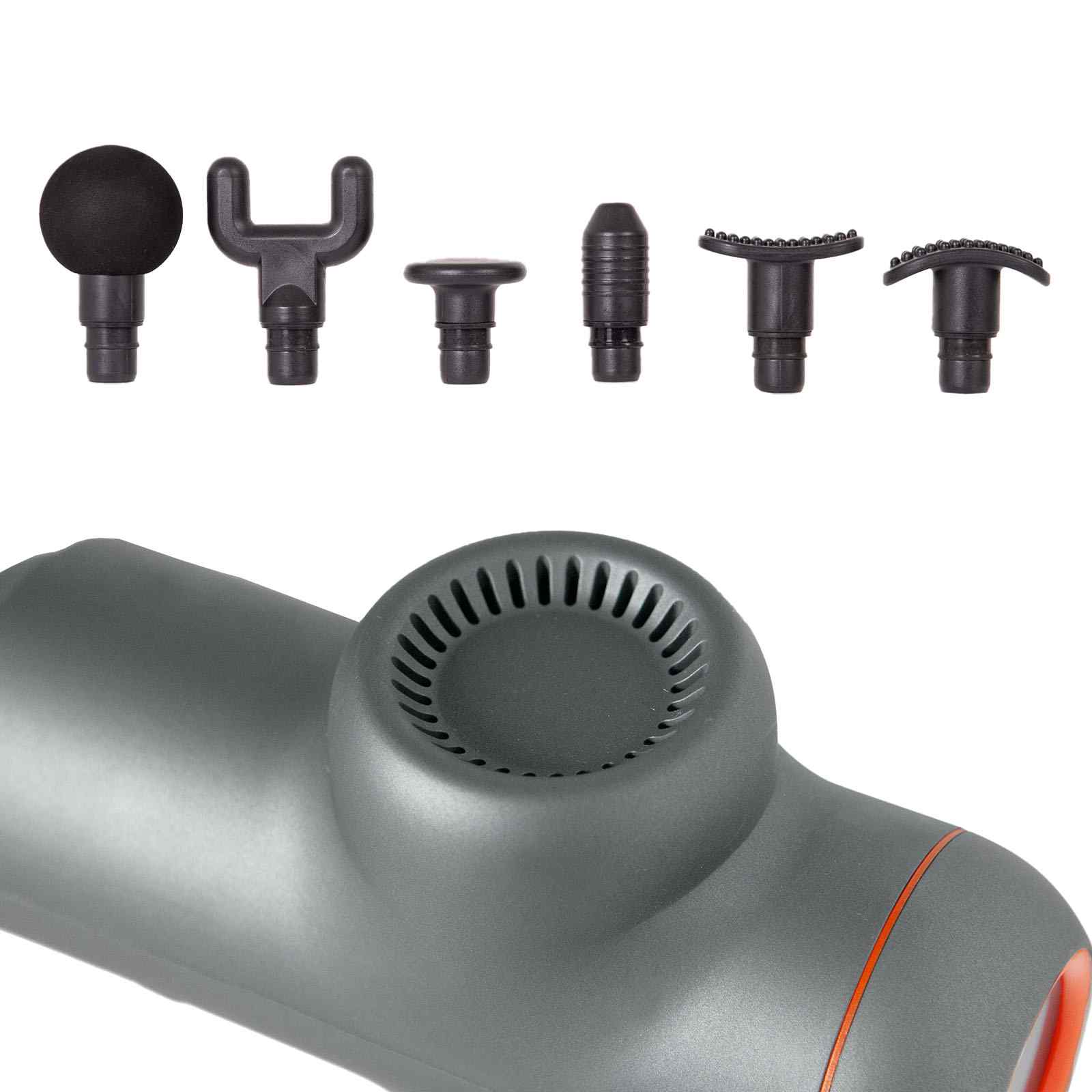 FitSmart LED Touch Screen POWER-X Vibration Therapy Device Massage Gun Grey V160-10003788