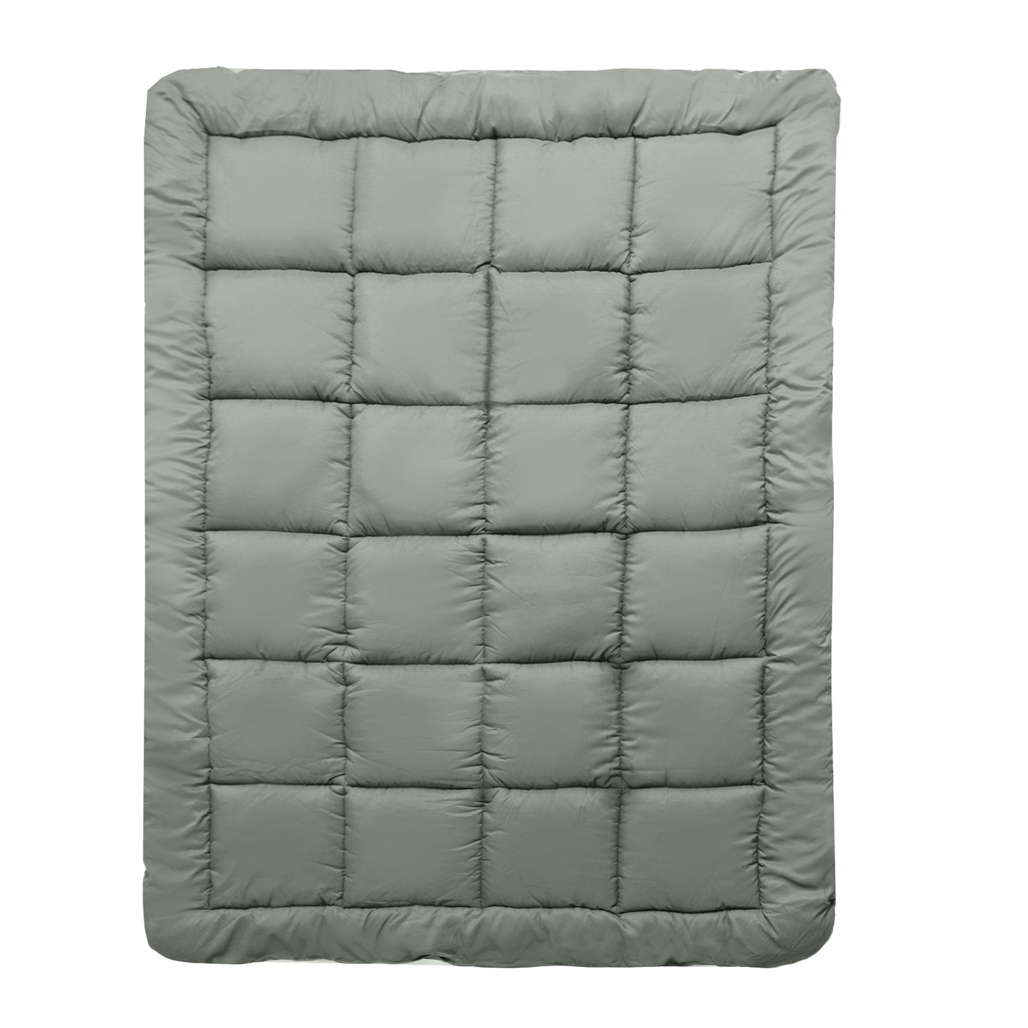 Royal Comfort Charcoal Bamboo Blend Topper 800GSM 45cm Skirt Luxury Bedding - Single - Charcoal V160-10003952