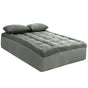 Royal Comfort Charcoal Bamboo Blend Topper 800GSM 45cm Skirt Luxury Bedding - Single - Charcoal V160-10003952
